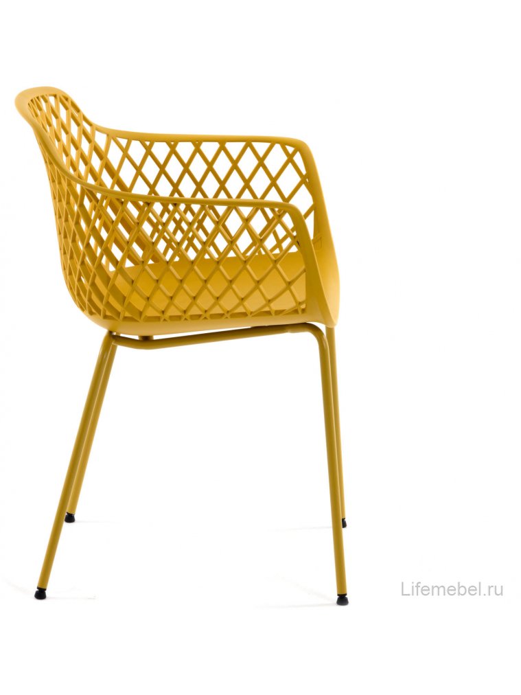 Металлический стул Quinn горчичный
