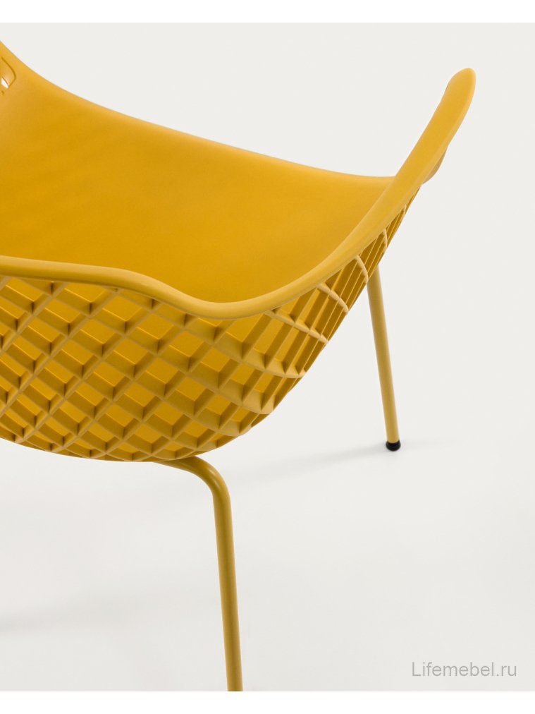 Металлический стул Quinn горчичный