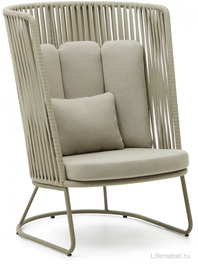 Металлический стул Saconca бежевый