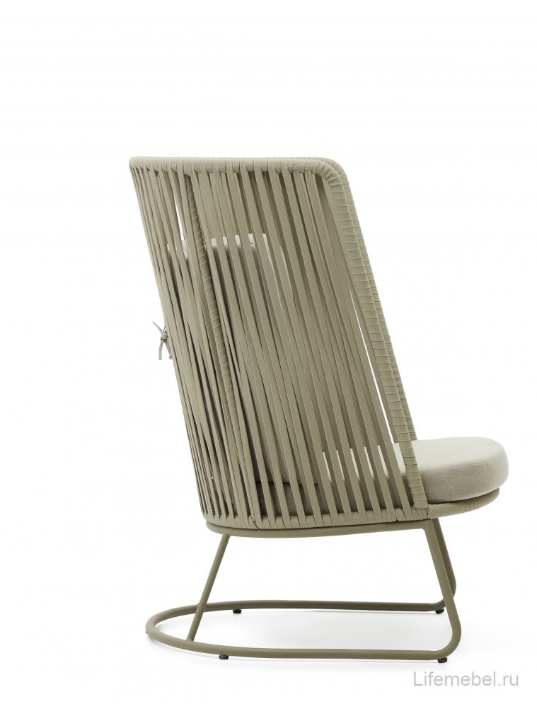 Металлический стул Saconca бежевый