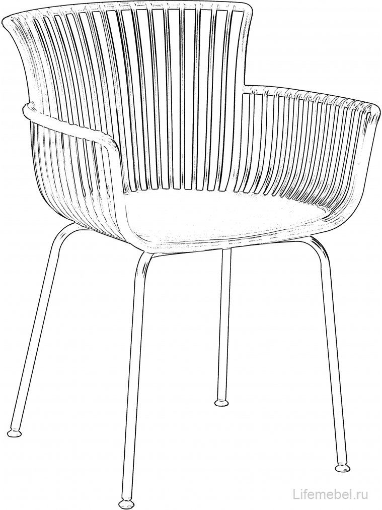 Металлический стул Surpika черный