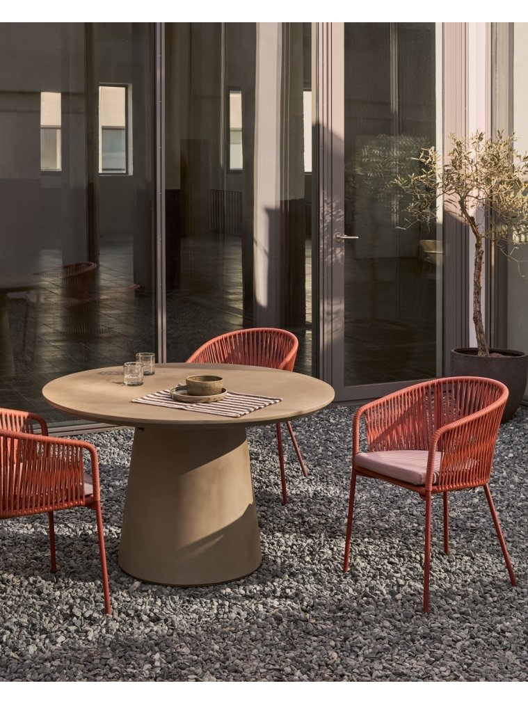 Металлический стул Yanet терракотовый