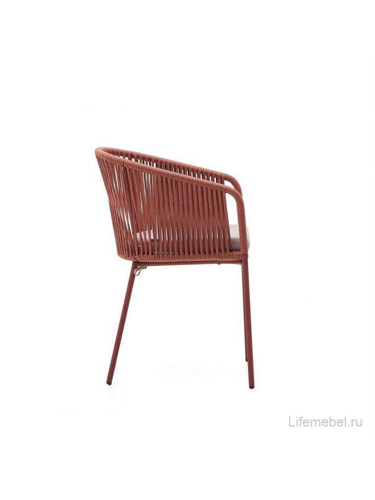 Металлический стул Yanet терракотовый