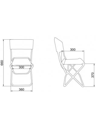 Складной стул Пикник ткань разноцветная / алюминий