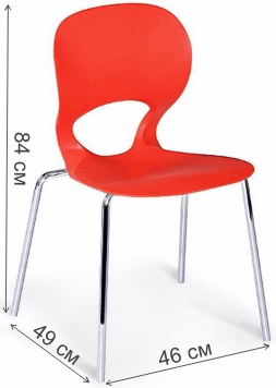 Стул Kony SHF-056-G красный