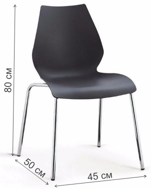 Стул Polly SHF-01-W черный