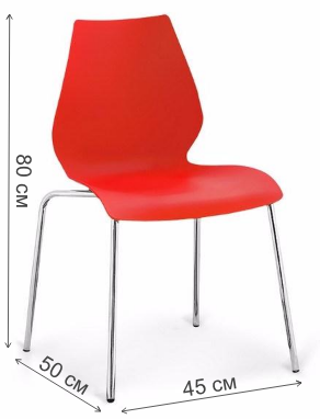 Стул Polly SHF-01-W красный