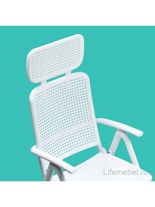 Пластиковое кресло Acquamarina белое