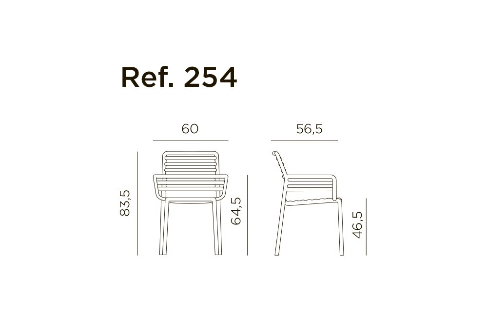 Кресло пластиковое Doga белый