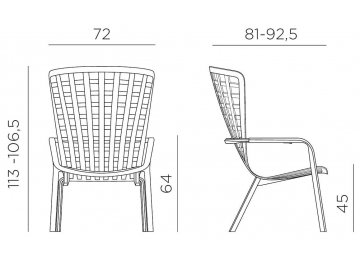 Пластиковое кресло Folio