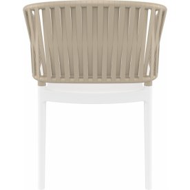 Кресло пластиковое Portofino белый / бежевый