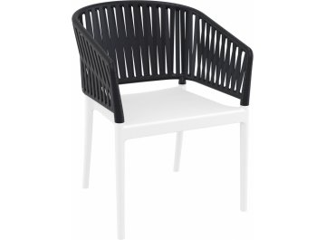 Кресло пластиковое Portofino белый / черный