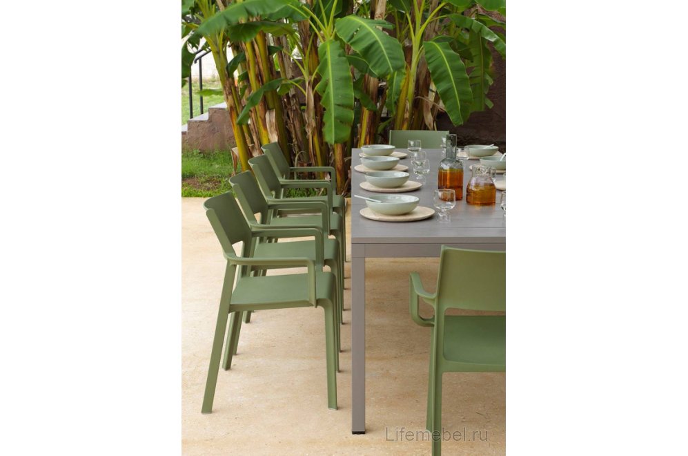 Кресло пластиковое Trill Armchair агава