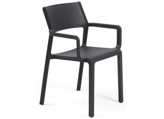 Кресло пластиковое Trill Armchair антрацит