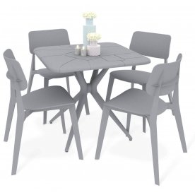 Обеденный комплект из пластика SHT-DS197