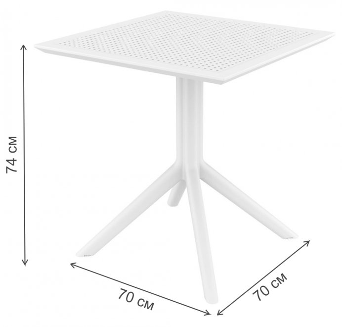 Пластиковый стол 234/108-7035 темно-серый