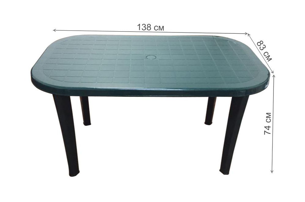 Пластиковый стол СП2-МТ008 темно-зеленый