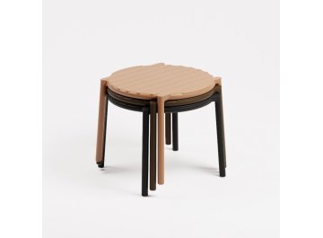 Столик пластиковый журнальный Doga антрацит