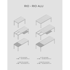 Стол пластиковый Rio 140 Extensibile