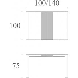 Стол пластиковый Vegas Table