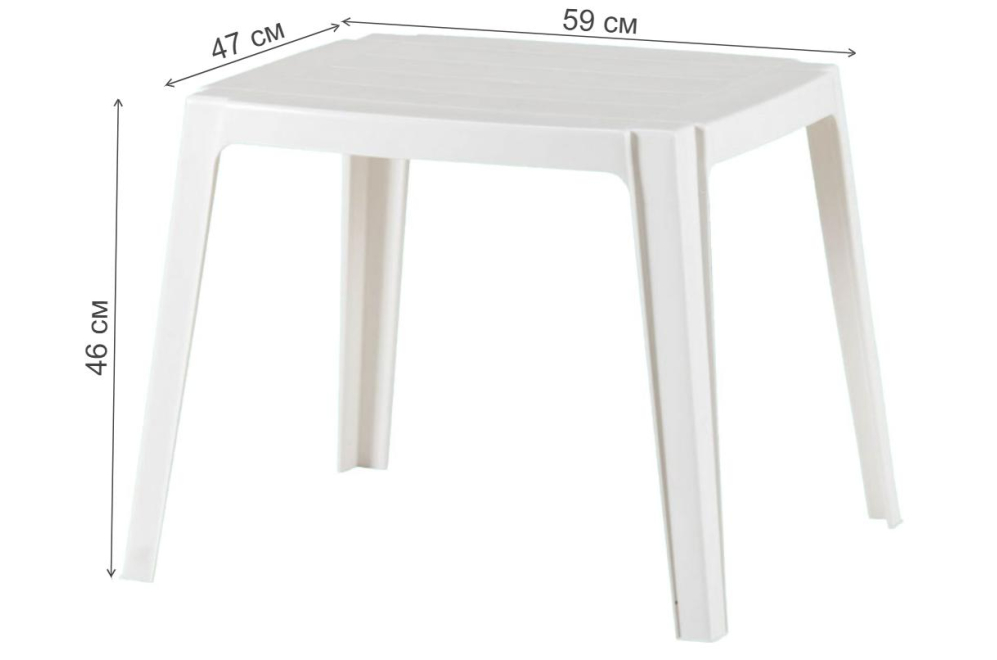 Пластиковый стол Tanga белый