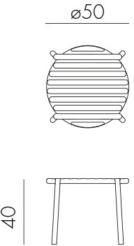 Столик пластиковый журнальный Doga табак