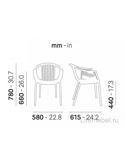 Пластиковый стул 015/306SA песочный