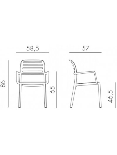 Пластиковый стул 003/4024407000 красный