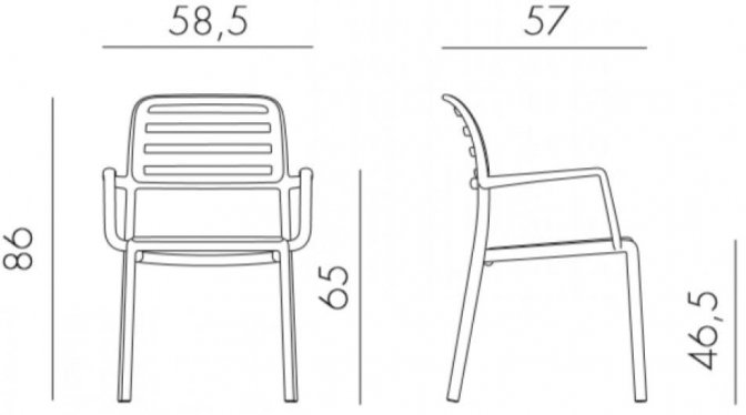 Пластиковый стул 003/4024407000 красный