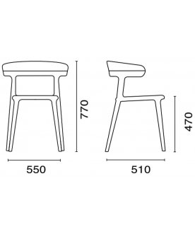 Пластиковый стул PP/luna42-09
