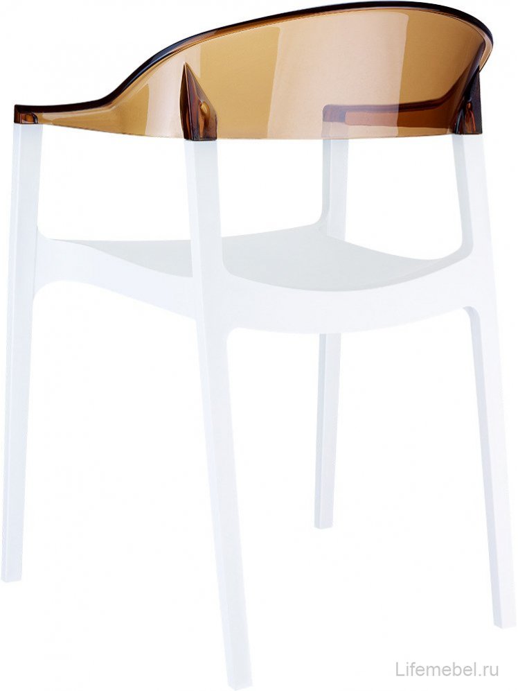 Пластиковый стул 234/059-4607 янтарный / белый