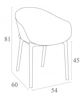 Пластиковый стул 234/102-9299