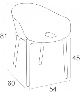 Пластиковый стул 234/151-0435