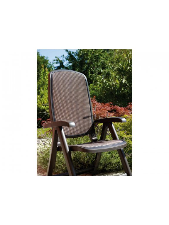 Пластиковое кресло Delta кофе