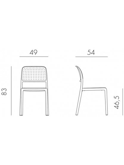 Пластиковый стул 003/4024339000 голубой