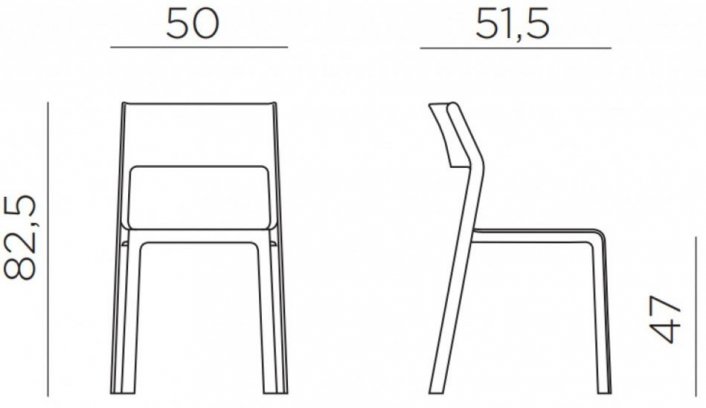 Пластиковый стул 003/4025353000 табак