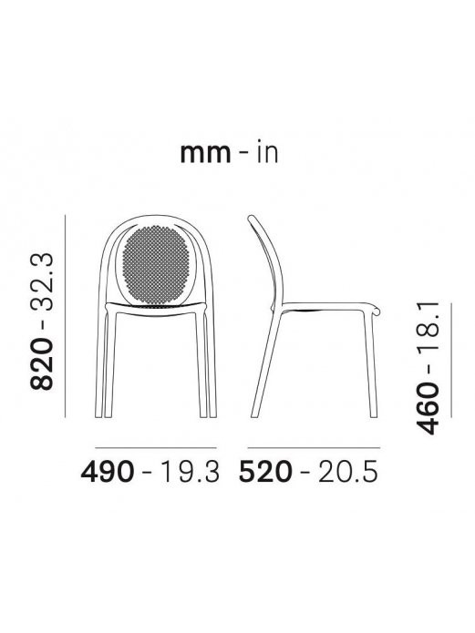Пластиковый стул 015/3730VE зеленый