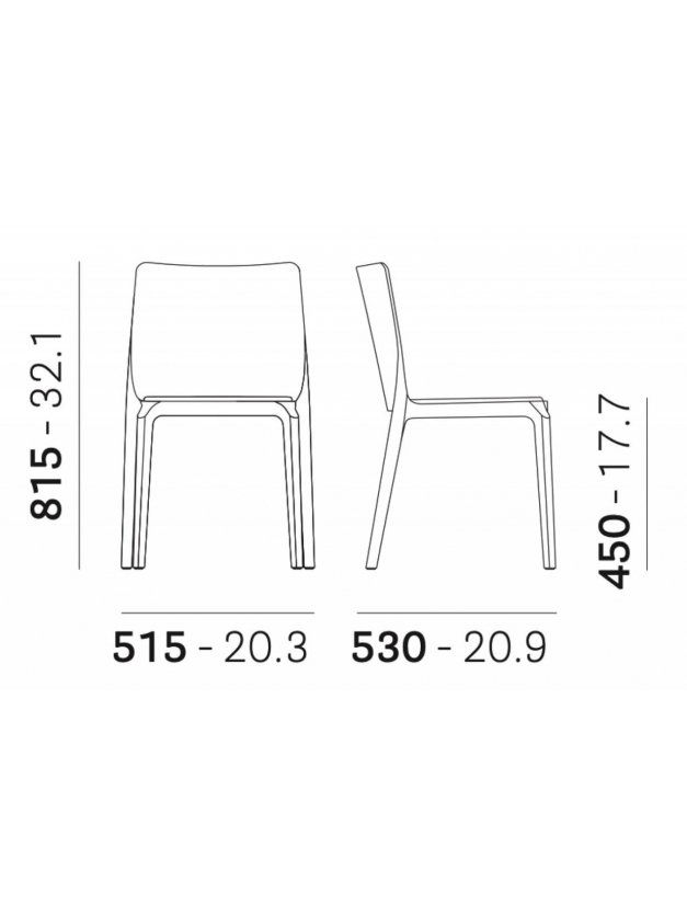 Пластиковый стул 015/640BI белый