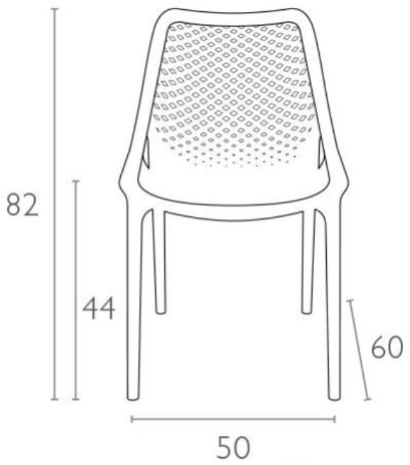 Пластиковый стул Air черный