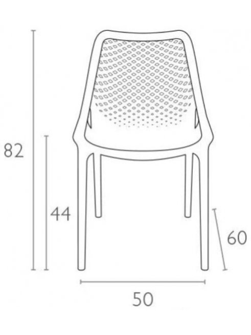 Пластиковый стул Air зеленый