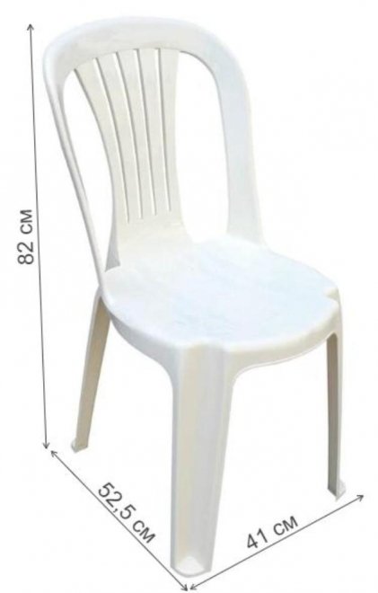 Пластиковый стул Алания белый
