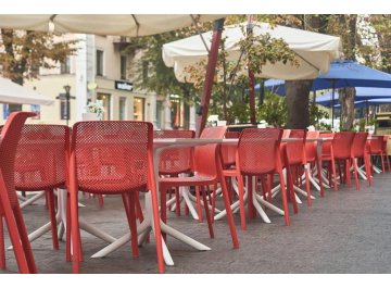 Стул пластиковый Bit коралловый