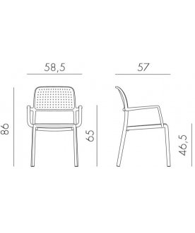 Пластиковый стул Bora