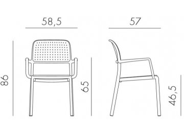 Пластиковый стул Bora