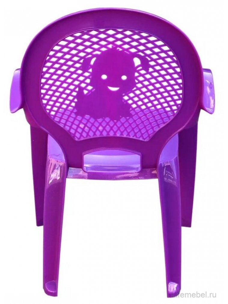 Пластиковый стул Детский фиолетовый