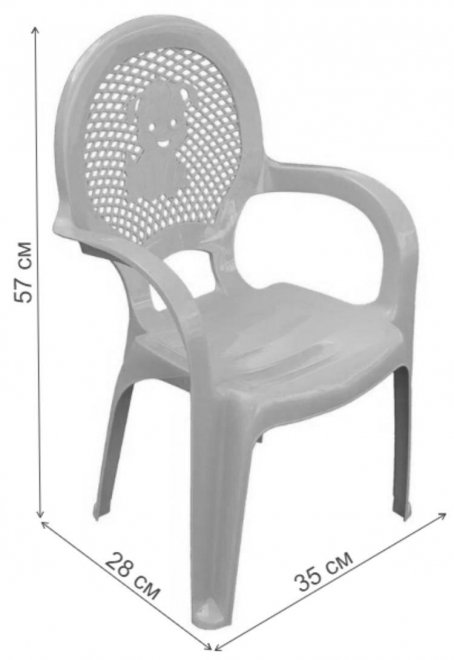 Пластиковый стул Детский салатовый
