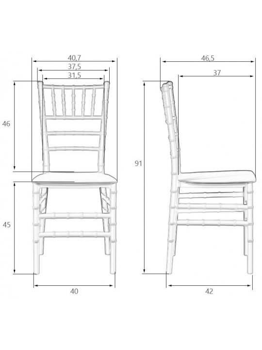 Пластиковый стул Linda белый