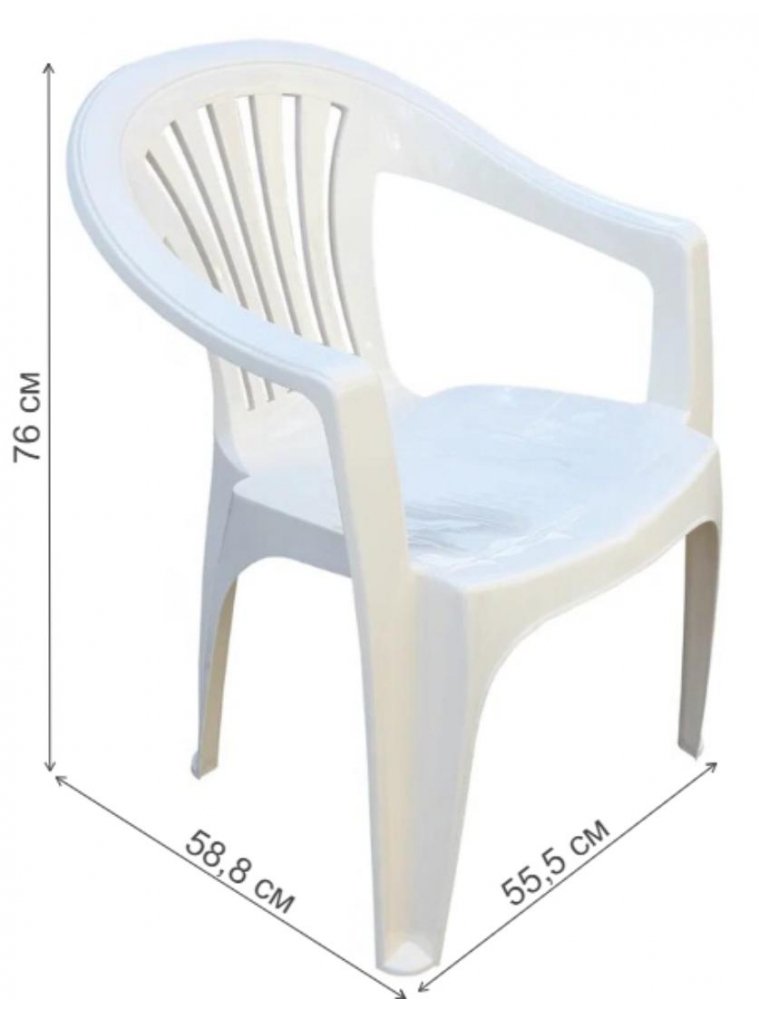 Пластиковый стул Эфес белый