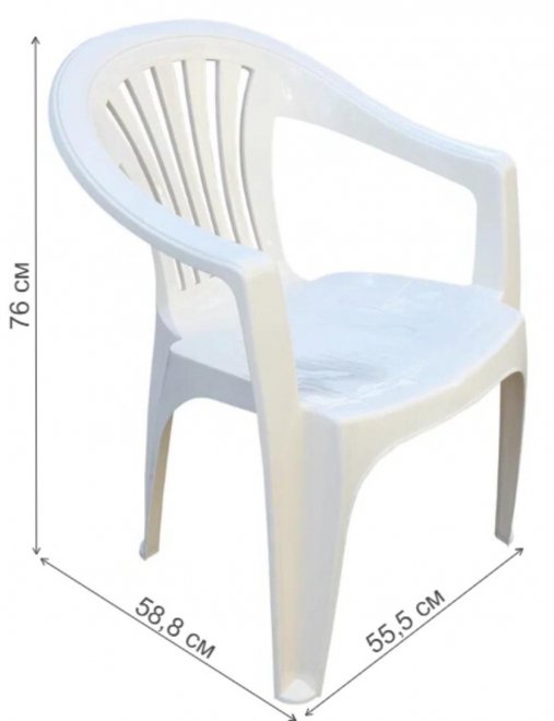 Пластиковый стул Эфес белый