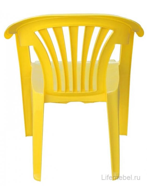Пластиковый стул Эфес желтый